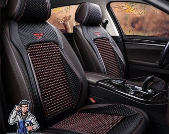 Car Seat Cover Real Bamboo Beads (5 Colors) | Car Accessories | Traditional | Unique | Fashion | Natural | Gifts | Breathing | Massaging