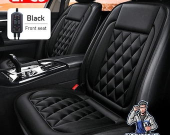 Car Seat Heater Seat Cover (3 Colors) Front Seat Set | Easy Clean | Fast Warming | Winter Car Heater | High Resistance | Comfortable