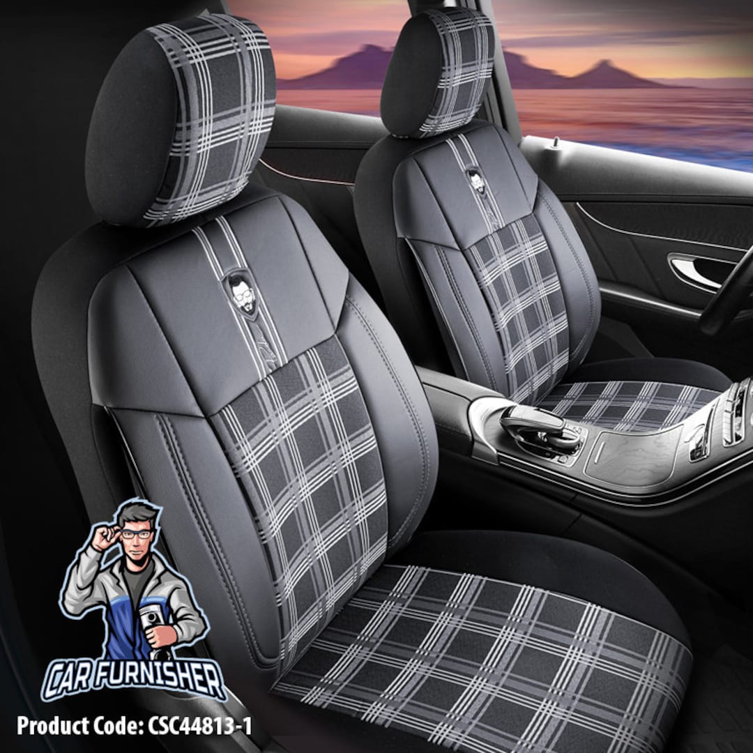 2X Universal Auto Sitzbezug Sitzbezüge Luxury PU-Leder Sitzschoner