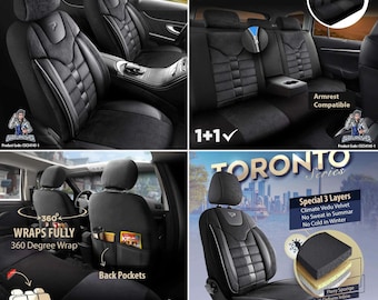 Car Seat Cover (5 Colors) Full Set Car Accessory Leather