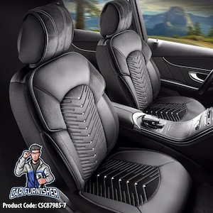 カーシートカバー（7色）フルセット｜カー用品｜レザー｜ベルベット｜スポーティー｜ユニバーサルフィット｜ソフト｜上質レザー｜快適