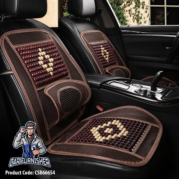 Beaded Car Seat Cover Real Wood 2 Colors Car Accessories Etsy