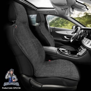 Protector y cojín para asiento de coche, tejido a mano, ajuste universal, accesorios para coche, transpirable, regalo para coche, protección para asiento, funda para asiento de coche