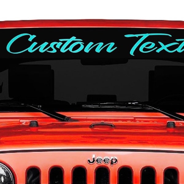 Custom Windshield Decal