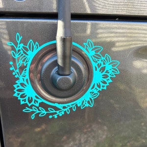 Floral Antenna Decal