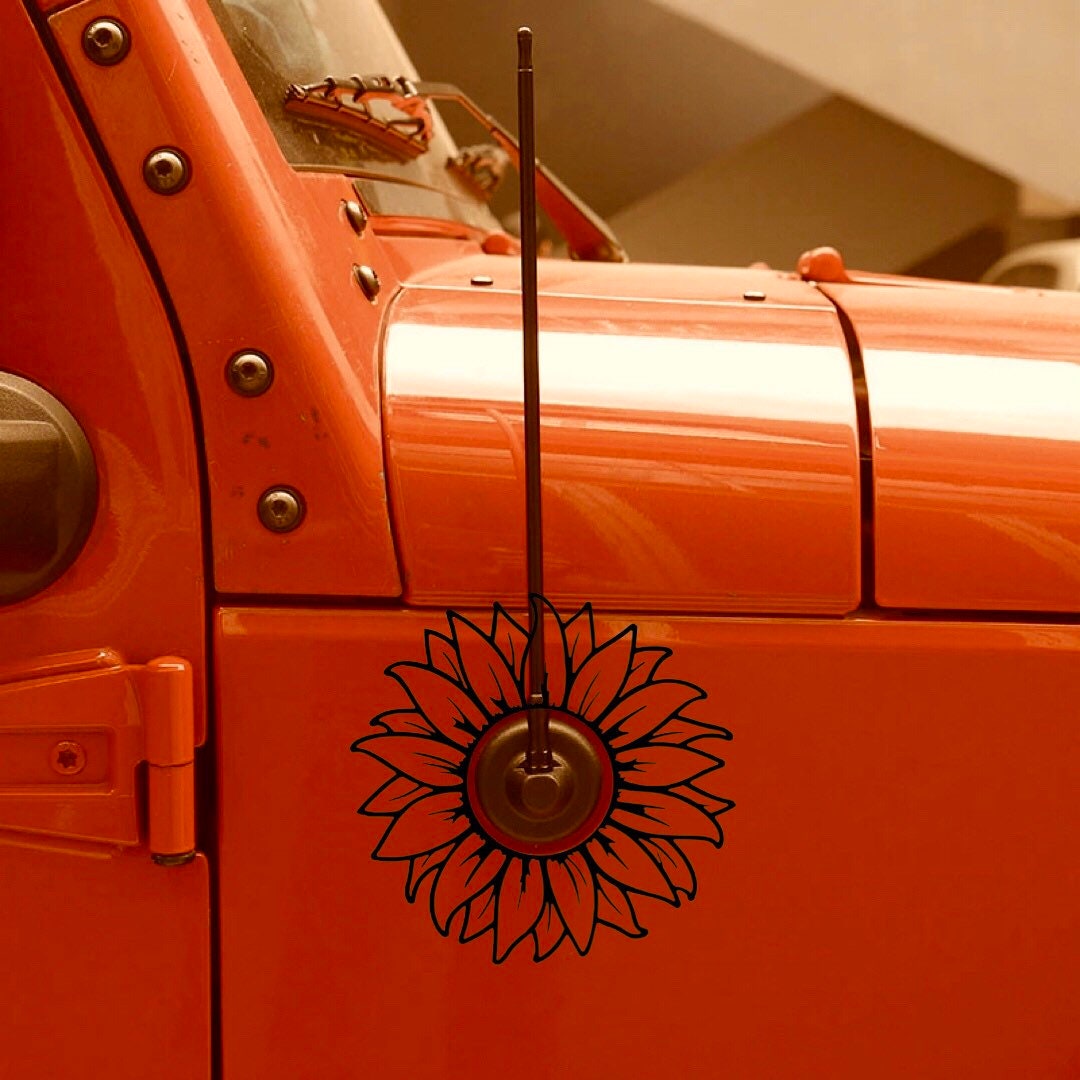 Daisy Antenna Decal Etsy