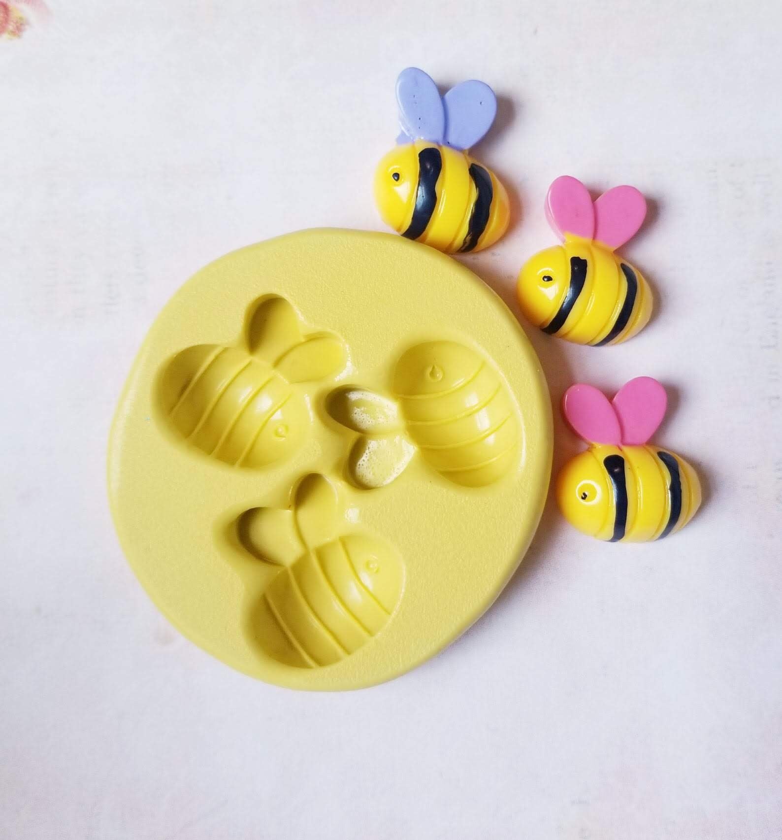 Mini Bees Silicone Mold Bee Mold for Chocolate Insect Mold for Fondant for  Polymer Clay Resin 