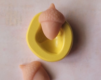 Acorn Silicone Mold: Food-Safe Fondant, Chocolate, Clay