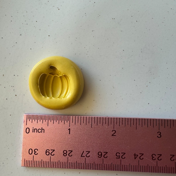 Molde de silicona con forma de calabaza: apto para uso alimentario, para fondant, chocolate y arcilla.