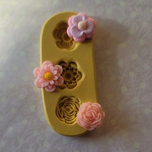 Different Flowers Silicone Mold Rose Mold For Chocolate Lily Mold For Fondant For Polymer Clay Resin
