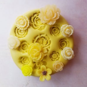 Roses Silicone  Mold For Chocolate Flower Mold For Fondant For Polymer Clay Resin
