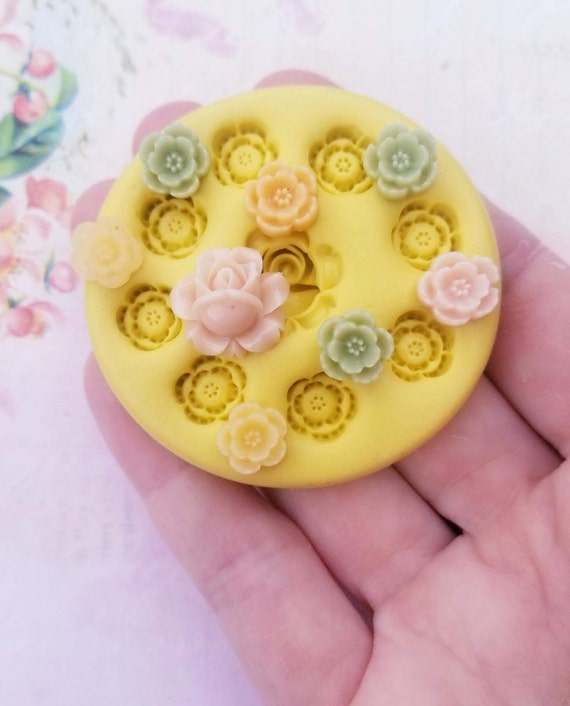 Flowers Silicone Mold Chocolate Mini For Fondant Polymer Clay