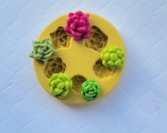 Handmade Succulent Silicone Mold: Food Safe, Polymer Clay Resin Charm