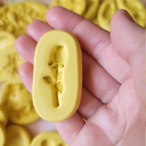 Rose with stem silicone mold roses fondant chocolate flower mold for polymer clay resin  mold cake decor
