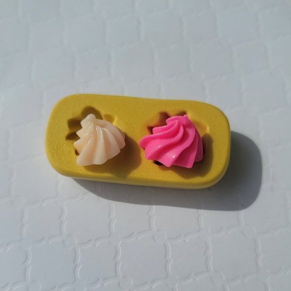 Whipped Cream Silicone Mold Miniature Sweets Mold For Fondant For Polymer Clay Resin Wax Soap