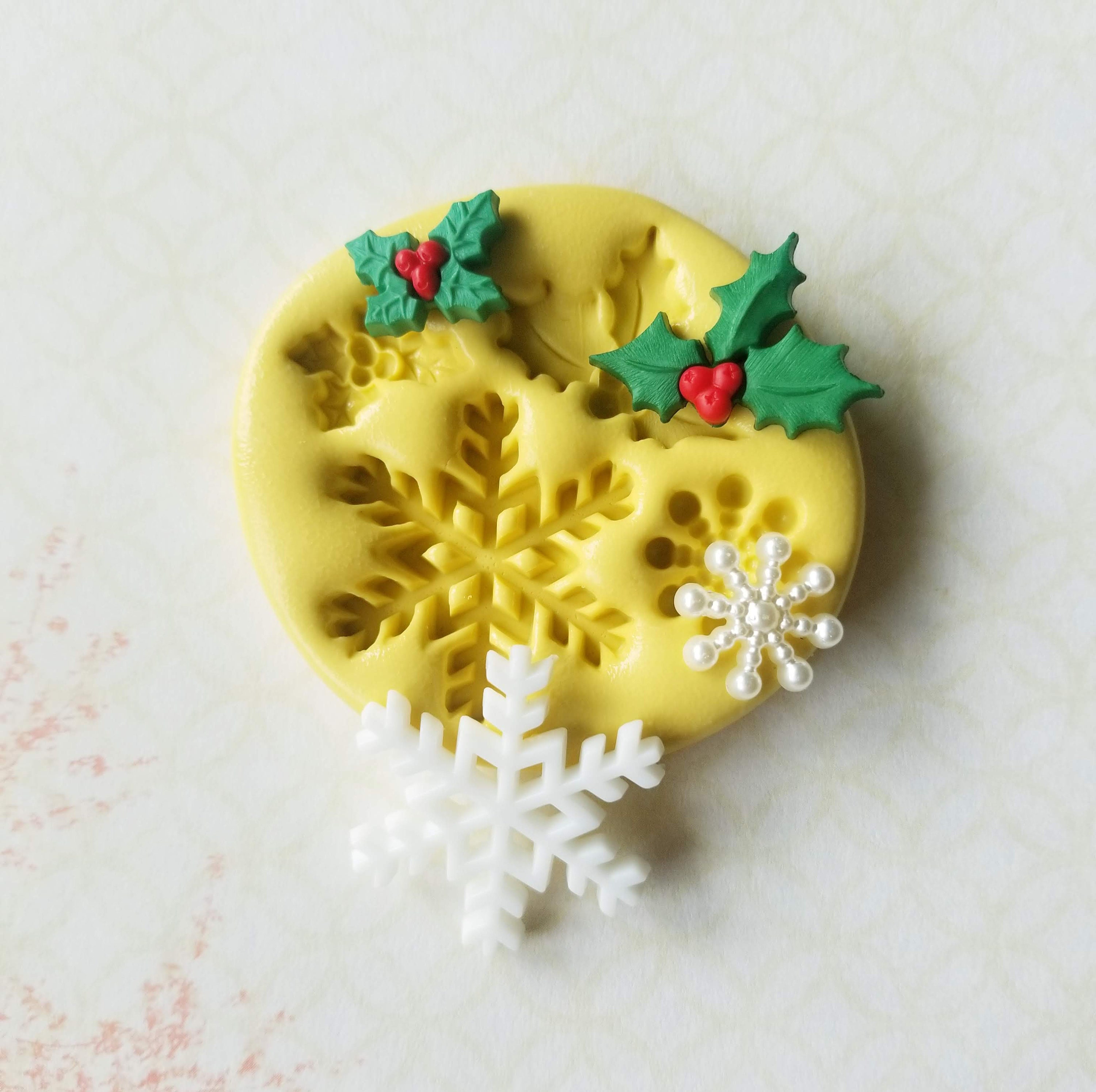 Mini Flowers Silicone Mold for Chocolate Flower Mold for Fondant for  Polymer Clay Resin 
