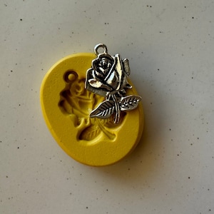 Rose pendant silicone mold roses fondant chocolate flower mold for polymer clay resin  mold cake decor