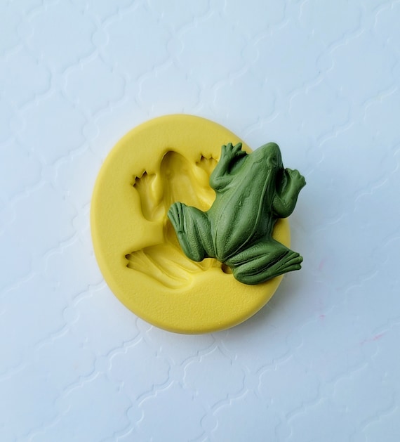 Frog Silicone Mold: Fondant, Chocolate, Clay, Resin, Wax