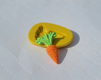 SM1459 Carrot Silicone Mould Mold Paperclay Cake fondant Resin 