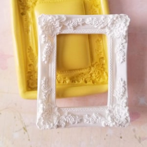 Big Rectangle Frame Silicone Mold: Fondant, Chocolate, Clay