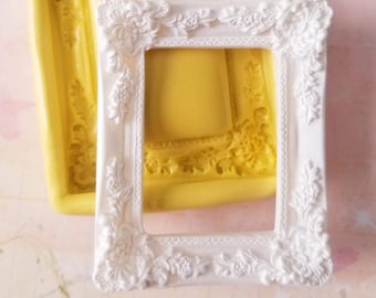 Big Rectangle Frame Silicone Mold: Fondant, Chocolate, Clay