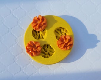 Ruffled flowers molds fondant flowers molds for chocolate mold cake decorating for clay mold polymer clay