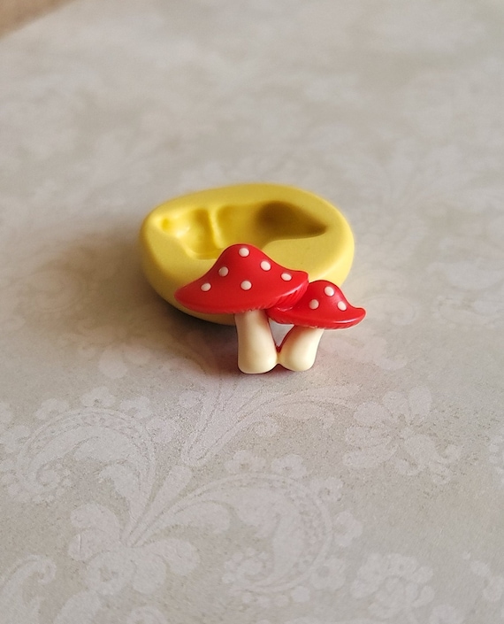 Mushroom Silicone Mold Chocolate Mold for Fondant for Polymer Clay