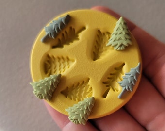 Christmas Tree Silicone Mold Chocolate Christmas Mold For Fondant For Polymer Clay Flower Resin Flower Cupcake Decor