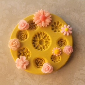 Flowers Silicone Mold Rose Mold For Chocolate Daisy Mold For Fondant For Polymer Clay Resin