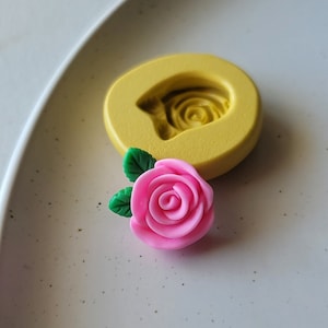 Mini Rose Silicone Mold: Fondant, Clay, Resin, Wax
