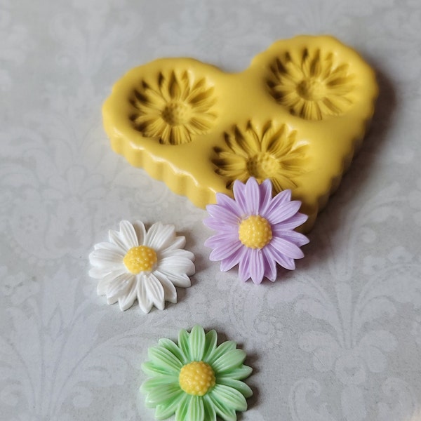 Daisy Silicone Mold For Chocolate Flower Mold For Fondant For Polymer Clay Resin