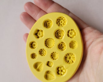 Mini Flower Silicone Mold Mold for Chocolate Mold for Fondant for