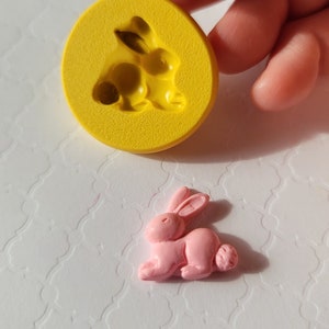 Bunny Silicone Mold For Chocolate Animal Mold For Fondant For Polymer Clay Easter Mold Resin Wax