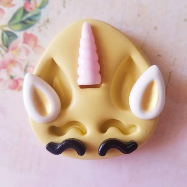 Unicorn Horn Silicone Mold For Fondant Chocolate Mold For Polymer Clay Resin
