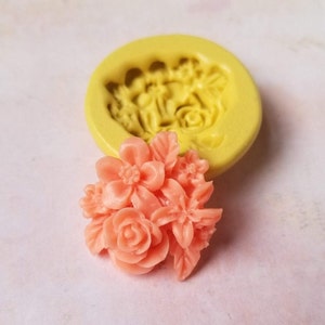 Flower Silicone Mold Flower Mold For Fondant  Mold For Polymer Clay Resin Wax Soap