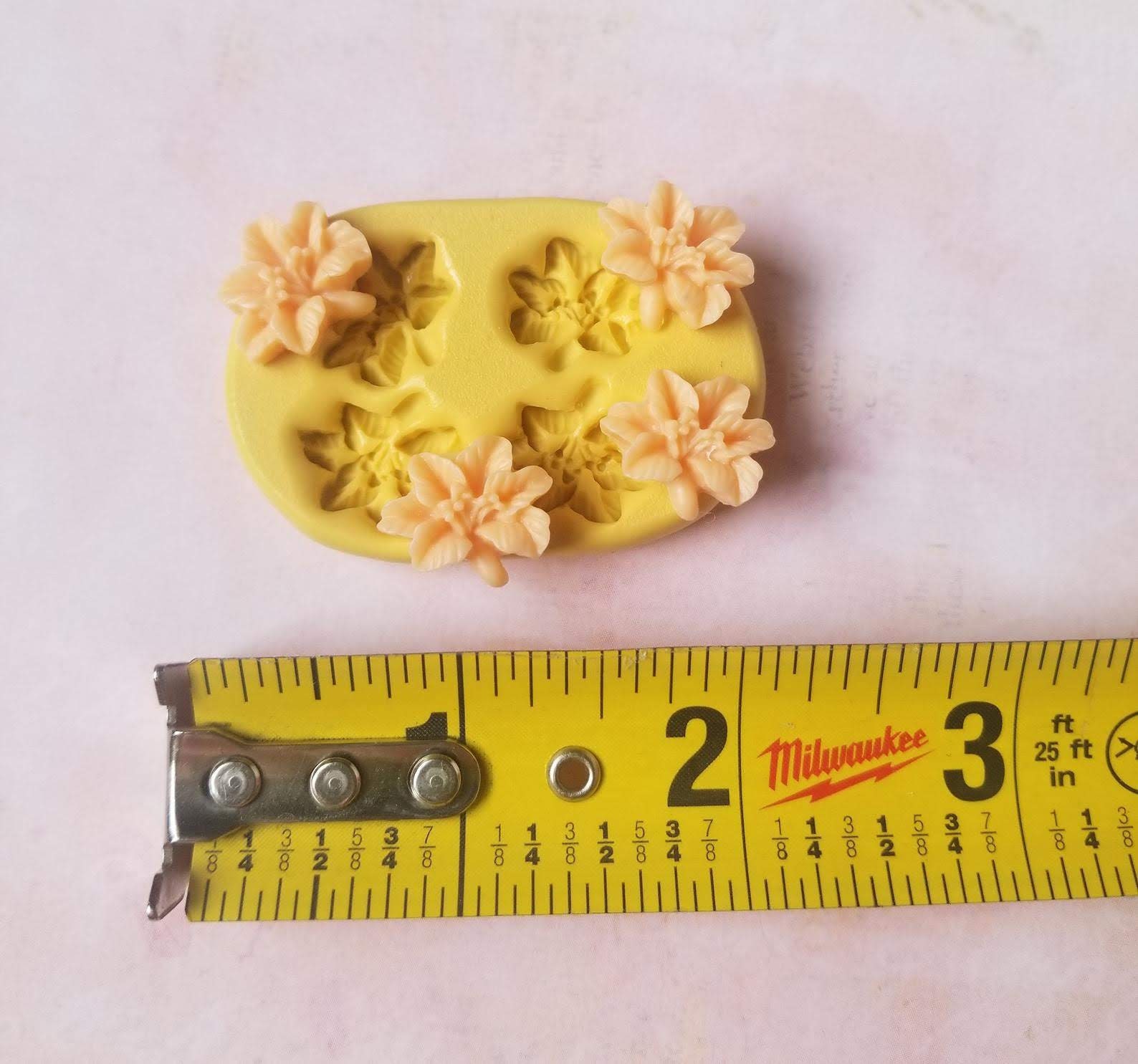 Lily Silicone Mold Chocolate Mini Flowers Mold for Fondant for Etsy