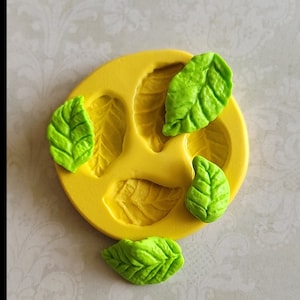 Leaf Silicone Mold For Fondant  Leaf Mold Chocolate Mold For Fondant For Polymer Clay Resin Wax Soap