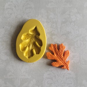 Oak Leaf Silicone Mold For Chocolate Mold For Fondant For Polymer Clay Resin Fall Mold Thanksgiving Mold