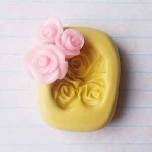 Roses trio silicone mold 25mm  roses fondant chocolate flower mold for polymer clay resin  mold cake decor