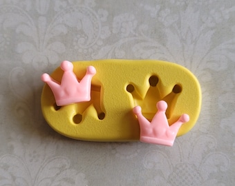 Crown Silicone Mold: Fondant, Chocolate, Clay, Resin, Wax, Soap