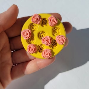 Mini Roses Silicone Mold For Fondant Bird Mold Chocolate Mold For Fondant For Polymer Clay Resin Wax Soap