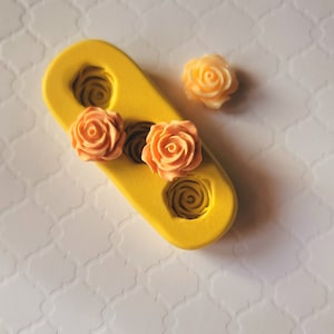 Roses Silicone Mold For Fondant Chocolate Flowers Mold For Fondant For Polymer Clay Resin Wax Soap