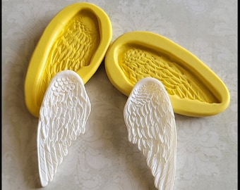 Angel Wings Silicone Mold: Fondant, Clay, Resin - 2 1/4"