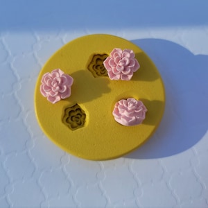 Succulents Silicone Mold For Fondant Succulent Plants Chocolate Mold For Polymer Clay Resin