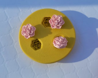 Succulents Silicone Mold For Fondant Succulent Plants Chocolate Mold For Polymer Clay Resin