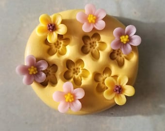 sakura 12mm silicone mold fondant chocolate flowers mold for polymer clay crafts supplies resin wax