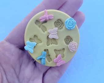Tiny Dragonfly Silicone Mold Butterfly Mold For Chocolate Flower Molds Fondant  Insect Mold For Polymer Clay Resin