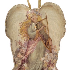 Angel Collectible Plate by Bradford Exchange 1997 Shabby Cottage Decor Wall Decor Gift Ideas Vintage