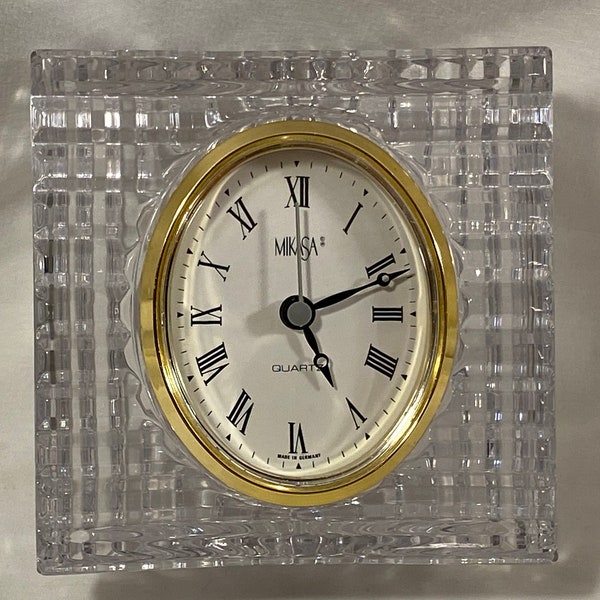 Mikasa Clock Crystal Etsy