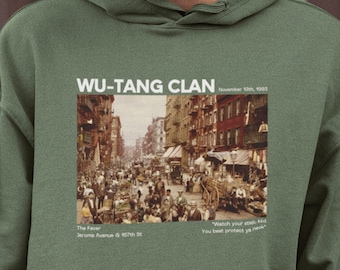 The Clan Concert Fever Club Hip Hop Head 90s Hip Hop Staten Island Hip Hop Party Shaolin Land 36 Chambers Rap Hoodie Protect Ya Neck The Wu